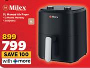 Milex 5L Manual Air Fryer