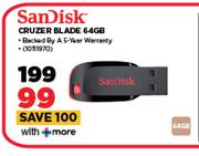 Sandisk Cruzer Blade 64GB