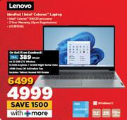 Lenovo Ideapad 1 Intel Celeron Laptop