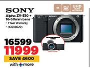 Sony Alpha ZV-E10 + 16-50mm Lens