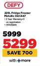 Defy 228Ltr Fridge Freezer Metallic DA447