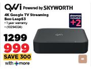 Skyworth 4K Google TV Streaming Box-Leap3