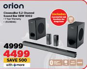 Orion Cinemabar 5.2 Channel Sound Bar SBW5002