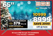 Skyworth 65" UHD Google TV 65G6600G