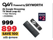 Skyworth 4K Google Streaming TV Stick Leap-S2