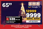 TCL 65" QLED Google TV 65C645