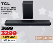 TCL 3.1 Channel 240W Sound Bar S643W