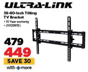 Ultra Link 39-90" Tilting TV Bracket 10129913