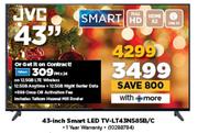 JVC 43" Smart LED TV LT43N5858/C-On 12.5GB LTE Wireless