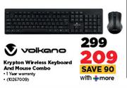 Volkano Krypton Wireless Keyboard And Mouse Combo 10267009