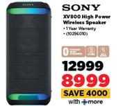 Sony XV800 High Power Wireless Speaker