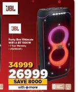 JBL Party Box Ultimate WiFi & BT 1100W