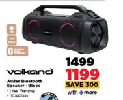 Volkano Adder Bluetooth Speaker Black