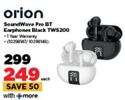 Orion Sound Wave Pro BT Earphones Black TWS200-Each