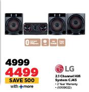 LG 2.1 Channel HiFi System CJ45