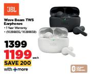JBL Wave Beam TWS Earphones-Each