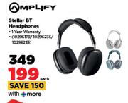 Amplify Stellar BT Headphones-Each