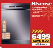 Hisense 15 Place Dishwasher Silver H15DSL