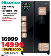 Hisense 514L Side By Side H670SMIB-WD