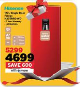 Hisense 177L Single Door Fridge H235RRE-WD