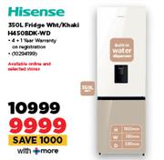 Hisense 350L Fridge WHT/Khaki H450BDK-WD