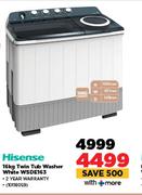Hisense 16Kg Twin Tub Washer White WSDE163