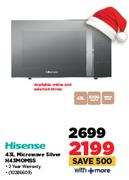 Hisense 43L Microwave Silver H43MOMSS