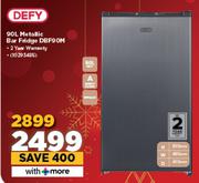 Defy 90Ltr Metallic Bar Fridge DBF90M