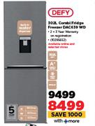 Defy 302Ltr Combi Fridge Freezer DAC639 WD