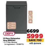 Defy 13 Place Dishwasher Grey DDW242
