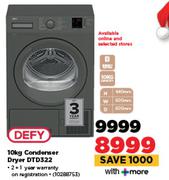 Defy 10 Kg Condenser Dryer DTD322