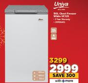 Univa 110Ltr Chest Freezer White UC125