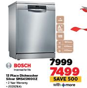 Bosch 13 Place Dishwasher Silver SMS45NIOOZ