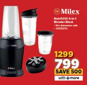Milex Nutri 1200 8-In-1 Blender (Black) 10291279