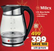 Milex 1.7Ltr Glass Kettle 10294902