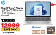 HP 15s AMD Ryzen 7 Laptop 