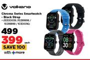 Volkano Chroma Series Smart Watch Black Strap-Each