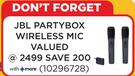 JBL Partybox Wireless Mic 10296728