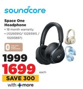 Soundcore Space One Headphone-Each