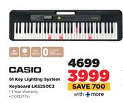 Casio 61 Key Lighting System Keyboard LKS250C2