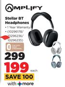 AMplify Steller BT Headphones-Each