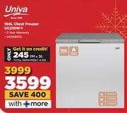 Univa 194Ltr Chest Freezer UC210W-1