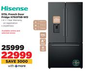 Hisense 575Ltr French Door Fridge H760FSB-WD