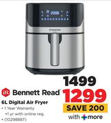 Bennett Read 6Ltr Digital Air Fryer 10298887