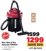 Hoover Max Wet & Dry Vacuum HWD35