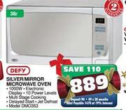 Defy Silver Mirror Microwave Oven-30ltr