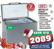 Defy Metallic Chest Freezer-210ltr