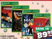 XBOX 360 Gears Of War/Mass Effect/Forza 2 Games-Each