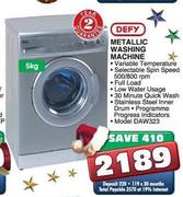Defy Metallic Washing Machine-5kg