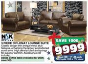 NSK Designs 3 Piece Diplomat Lounge Suite